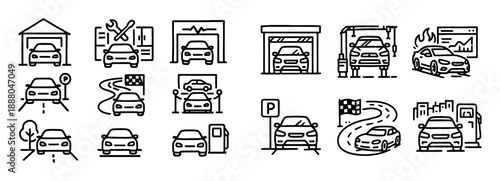 Car Tuning Icons