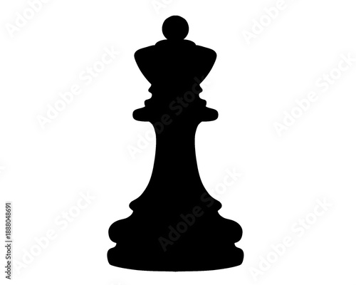 chess piece icon king, vector illustration isolated on white background
