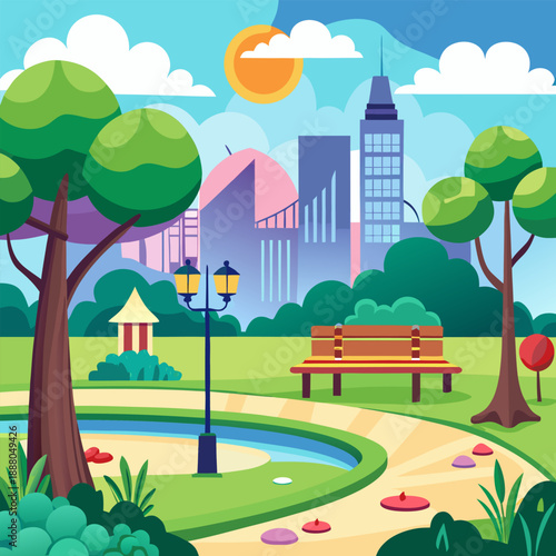 park, forest, fountain, running, maps, recreation, gardening, relaxation, barbecue, camp, bird, hike, waterfall, dog walk, landscape, national park, bicycle, swing, campfire, picnic table, parking, 