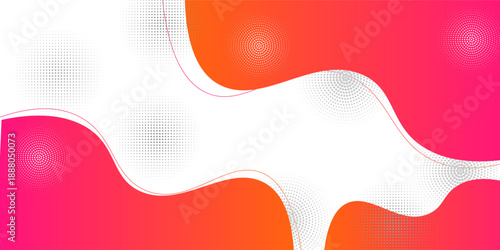 Colorful banner template with gradient color. Design with liquid form. with a combination of yellow and pink with a modern and luxurious concept