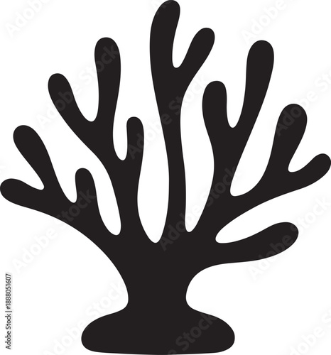 Vibrant vector illustration of a colorful coral reef ecosystem