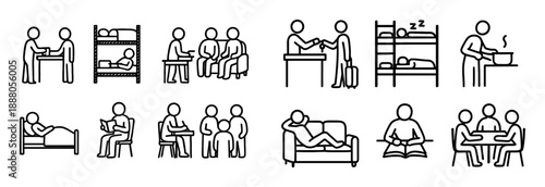 Hostel Life Sketches