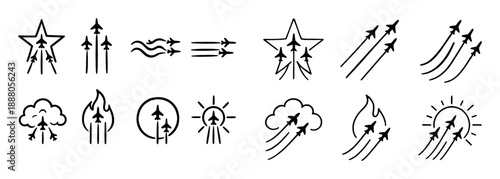 Minimal Air Show Icons