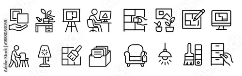 Minimalist Office Icons