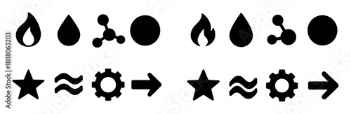 Hydrocarbon Icon Grid