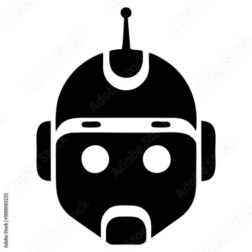 Face Logo Icon for AI Automation and Tech Startups