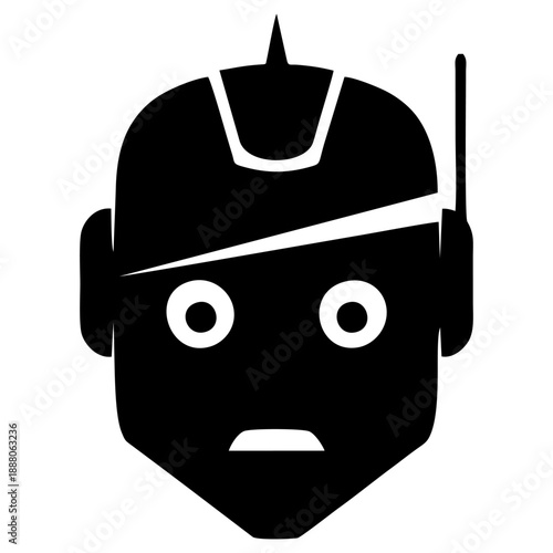 Face Logo Icon for AI Automation and Tech Startups