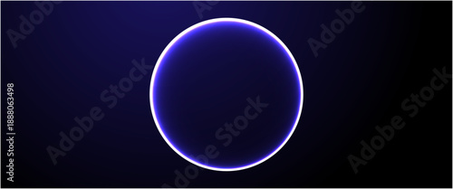 neon futuristic 3d sphere of blue purple glowing digital waves particles future technology concept engineering science abstract energy orb data innovations , abstract blue background with circles