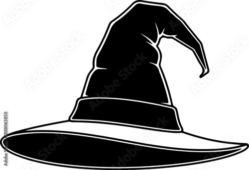Witch's Hat Illustration for Halloween and Fantasy Themes