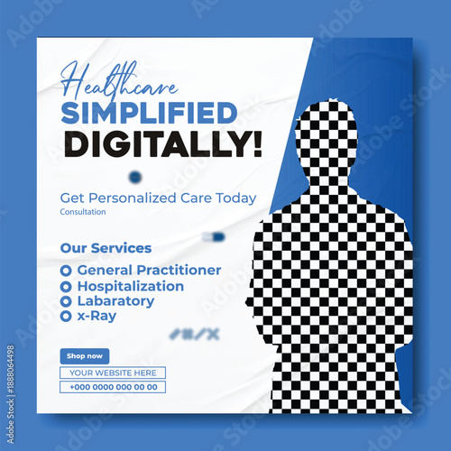 Digital Health Care Marketing Banner Template.
Hospital & Clinic Advertising Design Concept.
Clean Medical Service Promotional Poster.
Healthcare Website Hero Banner Design.