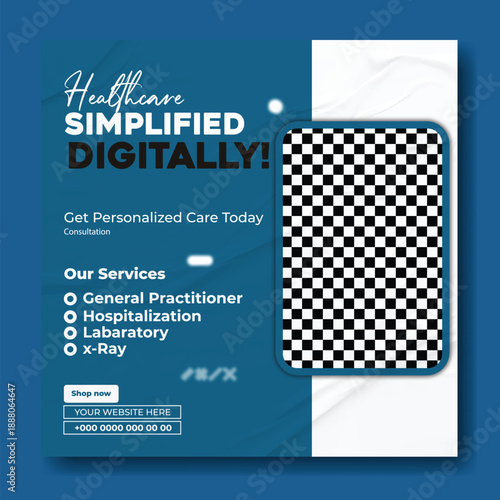 Digital Health Care Marketing Banner Template.
Hospital & Clinic Advertising Design Concept.
Clean Medical Service Promotional Poster.
Healthcare Website Hero Banner Design.