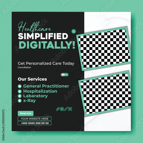 Digital Health Care Marketing Banner Template.
Hospital & Clinic Advertising Design Concept.
Clean Medical Service Promotional Poster.
Healthcare Website Hero Banner Design.