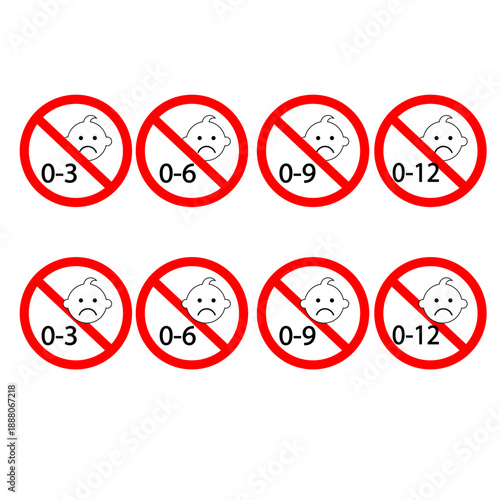 No Child's Play ,Danger Symbol,Prohibition No Baby , Sign ,Not Suitable,Age restriction sign for child and kid,Not Suitable Children