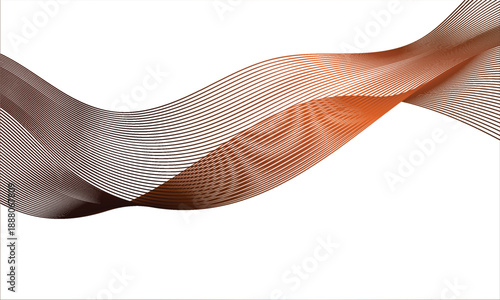 Premium abstract background featuring flowing ribbon waves