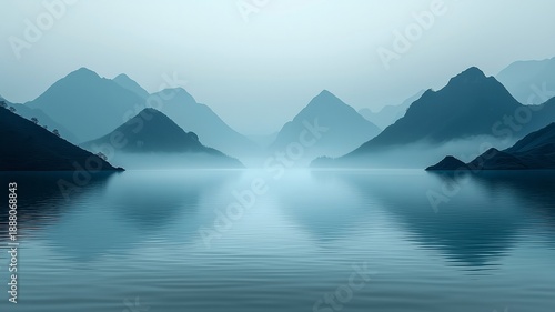 Landscape Peaceful Nature Mountains Lake Scenery