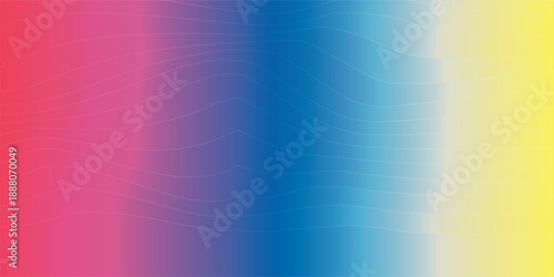 Bright Spectrum Wavy Lines or Neon Rainbow Gradient Background. vector eps