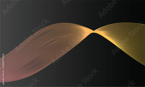 Abstract wave pattern with refined luxury appeal