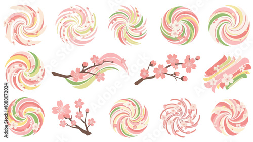 Japanese Cherry Blossom Sweets and Candy Collection