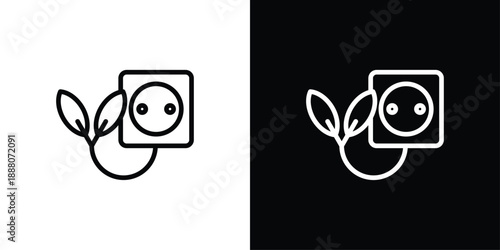 Outlet Icon Sheet Black And White