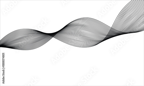 Canvas Print Elegant wave flow capturing modern artistic refinement