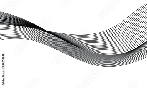 Smooth flowing wave art with refined visual harmony