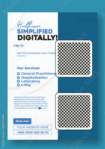 Digital Health Care Marketing Banner Template.
Hospital & Clinic Advertising Design Concept.
Clean Medical Service Promotional Poster.
Healthcare Website Hero Banner Design.