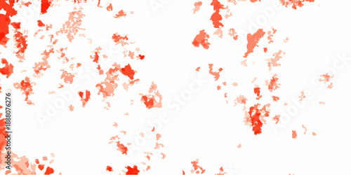 Colorful ground mixed pepper grains, flakes isolated on white background.  Dust distress grainy grungy effect and distressed backdrop. scratches and marks decorative surface design suitable for poster