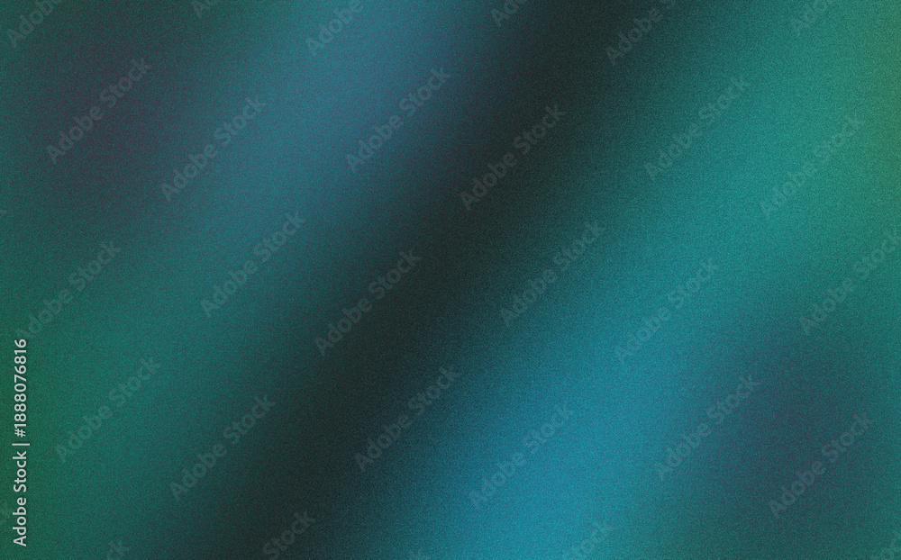 Fototapeta premium Abstract textured backdrop showcasing a serene gradient of deep teal and dark blue, enriched with subtle grain, providing a versatile and modern surface for digital presentations and creative projects