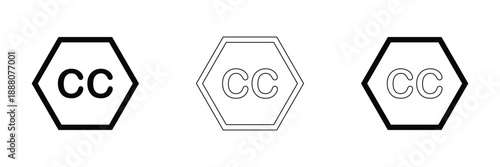 Closed caption icon concept. logo symbol for web and mobile. pixel perfect. Vector illustration Eps 10 .