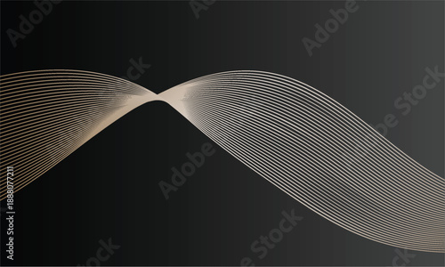 Abstract wave motion creating visual harmony and depth