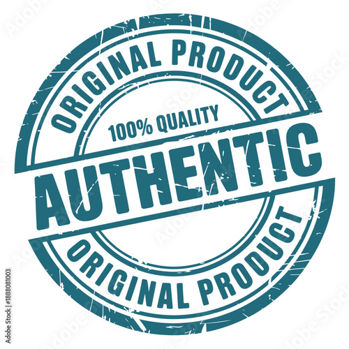 A circular seal proclaiming authentic and original product with quality assurance