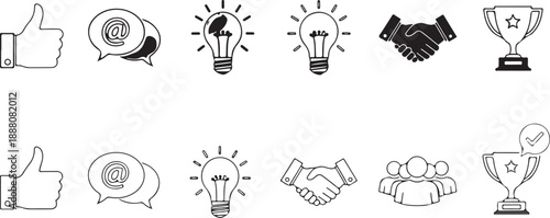 Business Success Symbols Collection