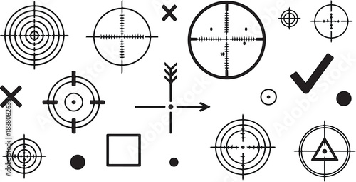 Collection of Target Reticle Designs
