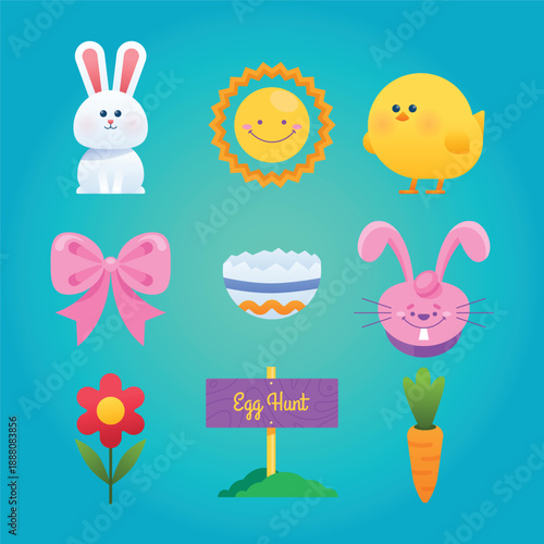 The same set of icons on a slightly different background.