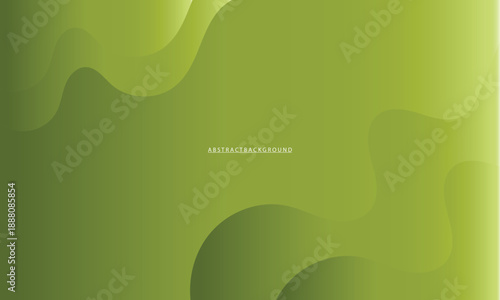 Modern Olive Green Gradient Background with Abstract Fluid Forms