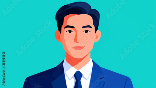 Animated man in suit