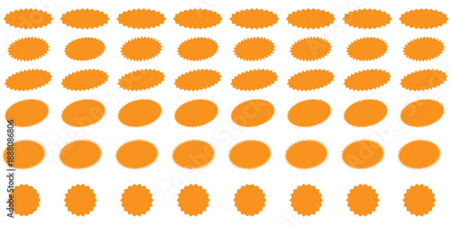 Set of starbursts. Price sticker, sale sticker, price tag, starburst, quality mark, retro stars, sale or discount sticker, sunburst badges, sun ray frames, promotional badge set, shopping labels 