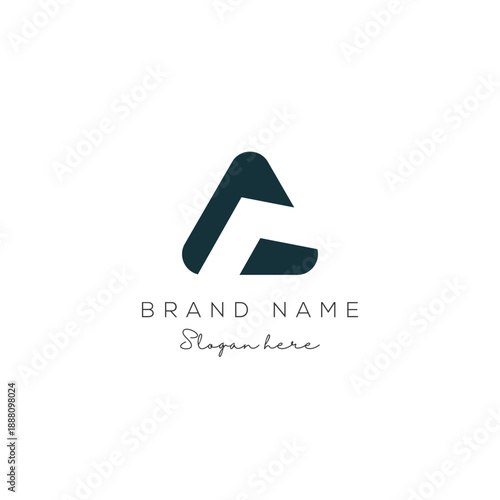 Initial letter A logo design. Premium Vector logo