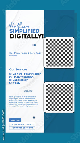 Digital Health Care Marketing Banner Template.
Hospital & Clinic Advertising Design Concept.
Clean Medical Service Promotional Poster.
Healthcare Website Hero Banner Design.