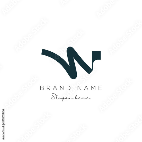 Letter W logo. Icon design. Template elements abstract logos
