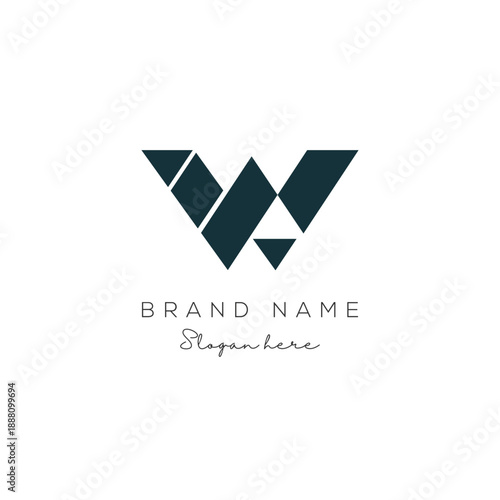 Letter W logo. Icon design. Template elements abstract logos