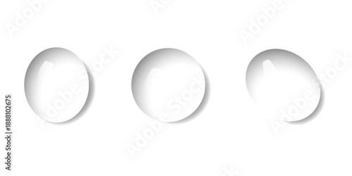 Transparent realistic water drops, dew, droplet, spritz or water-drop overlay with glossy and shadow crystal clarity fresh purity liquid texture on PNG isolated background