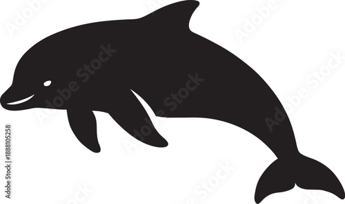 silhouette of a dolphin