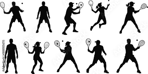 silhouettes of people