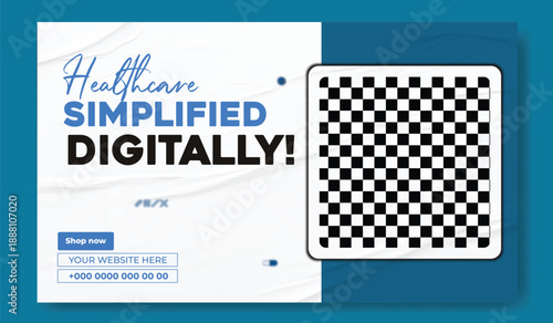 Digital Health Care Marketing Banner Template.
Hospital & Clinic Advertising Design Concept.
Clean Medical Service Promotional Poster.
Healthcare Website Hero Banner Design.