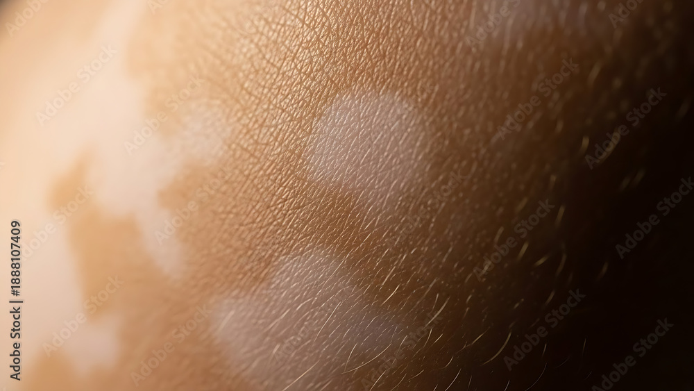 Fototapeta premium Close up of skin with vitiligo or leucoderma condition