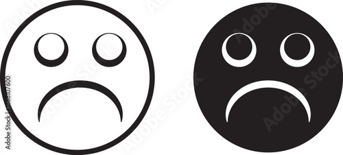 Smiley Emoji and Human Expression Icon Collection. Colorful  Smiley Face Icons for User Feedback and Customer Satisfaction Ratings. 
