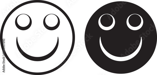 Smiley Emoji and Human Expression Icon Collection. Colorful  Smiley Face Icons for User Feedback and Customer Satisfaction Ratings. 
