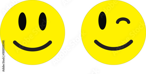 Smiley Emoji and Human Expression Icon Collection. Colorful  Smiley Face Icons for User Feedback and Customer Satisfaction Ratings. 
