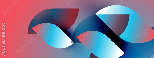 Abstract shapes blend vibrant colors. Fluid forms suggest movement, depth, modern design. Gradient hues create visual interest.